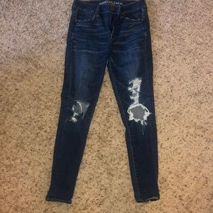 American Eagle super stretch, high rise jeans